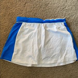 Blue and White Bebe Sport Tennis Skirt